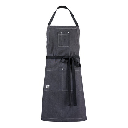 Mercer | Metro Edge Scout Bib Apron, Charcoal Grey