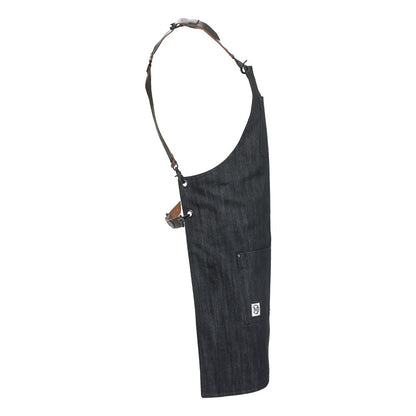 Mercer | Metro Edge Renegade Bib Apron, Black/Black