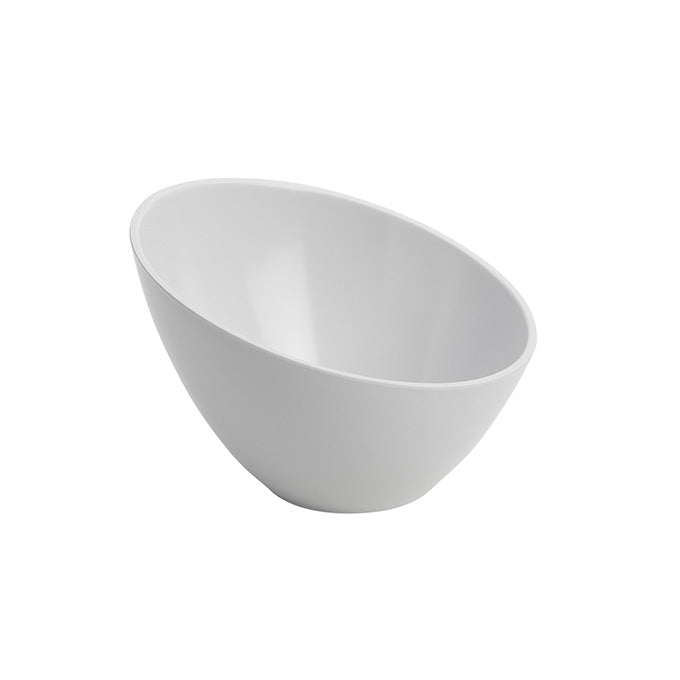 American Metalcraft | Endurance Round Angled Bowl, 40 oz, White Melamine