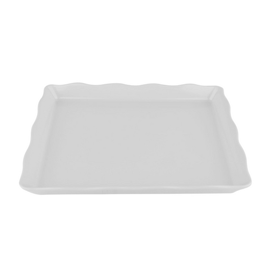 G.E.T. | Bake & Brew Rectangular Display Tray, 14" x 11.5" x 1.25", White Melamine (6-pack)