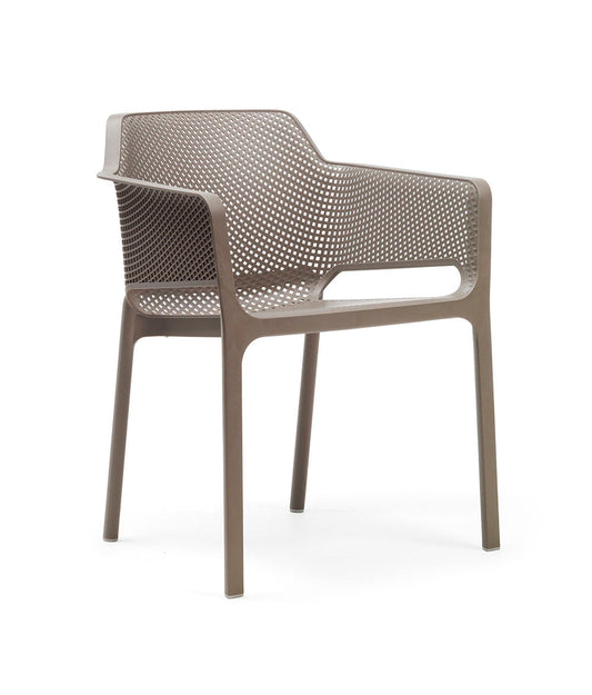 NARDI Net Arm Chair, Tortora (4-pack) - 40326.10.000