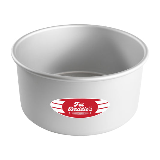 Fat Daddio's Round Cake Pan, 8" x 4", Aluminum - FDPRD84