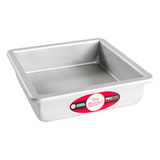 Fat Daddio's | Square Cake Pan, 7" x 7" x 2", Anodized Aluminum