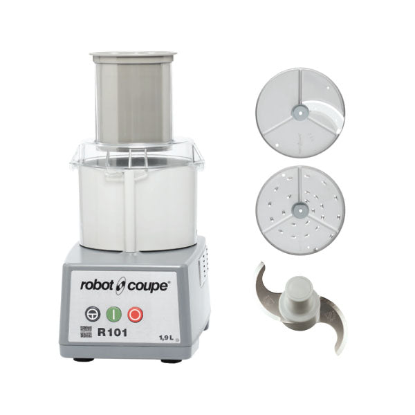 Robot Coupe R101P Combination Food Processor, 1.9 L Bowl, 3/4 HP, 120V - R101P