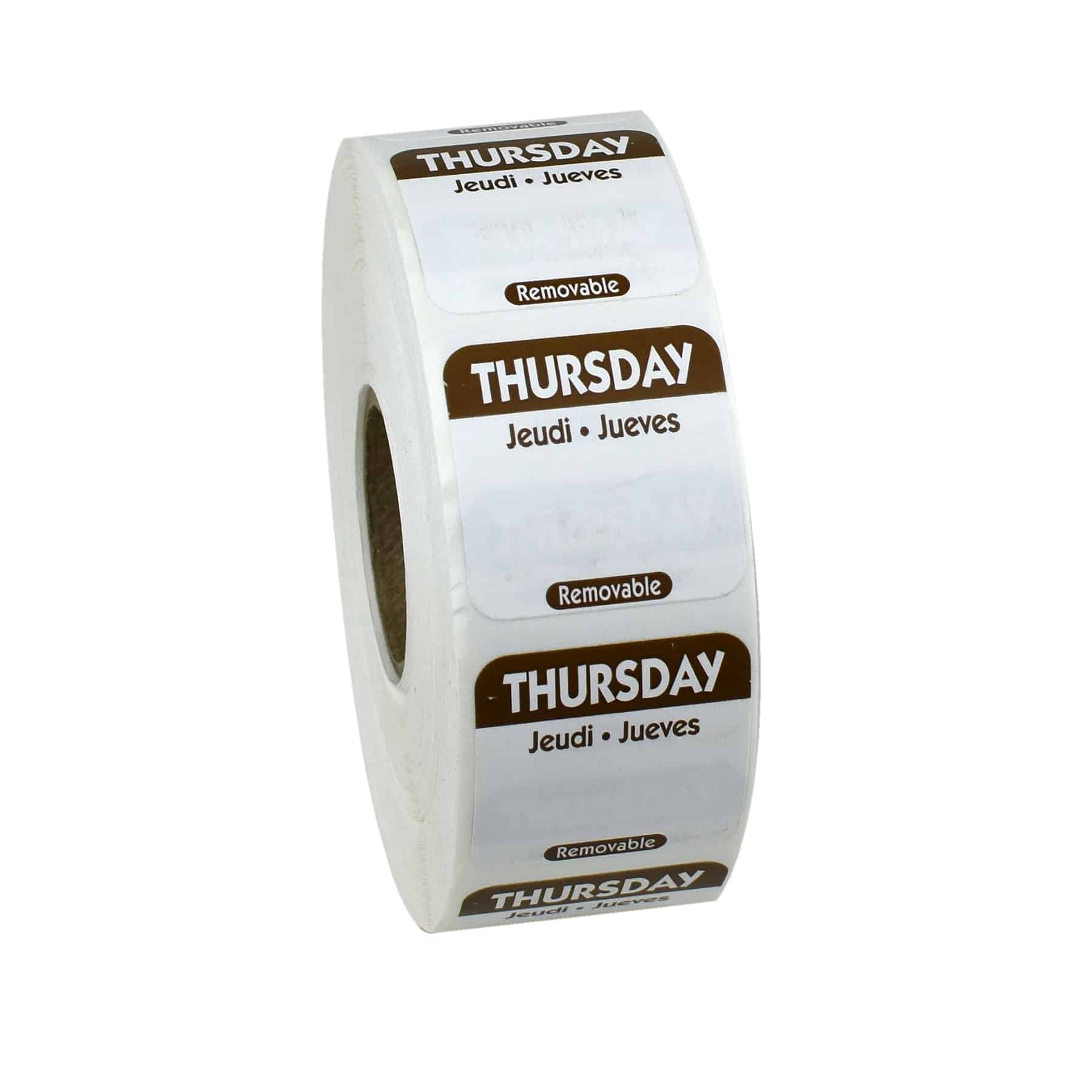 NCCO | Removable Day of the Week Labels, Thursday (Roll of 1000 ...
