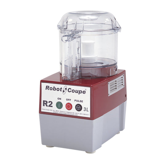 Robot Coupe R2BCLR Batch Bowl Food Processor, Clear Composite 3 L Bowl, 1 HP, 120V - R2BCLR