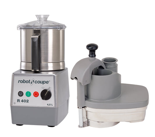 Robot Coupe R402A Combination Food Processor, Stainless Steel 4.5 L Bowl, 2 HP, 120V - R402A