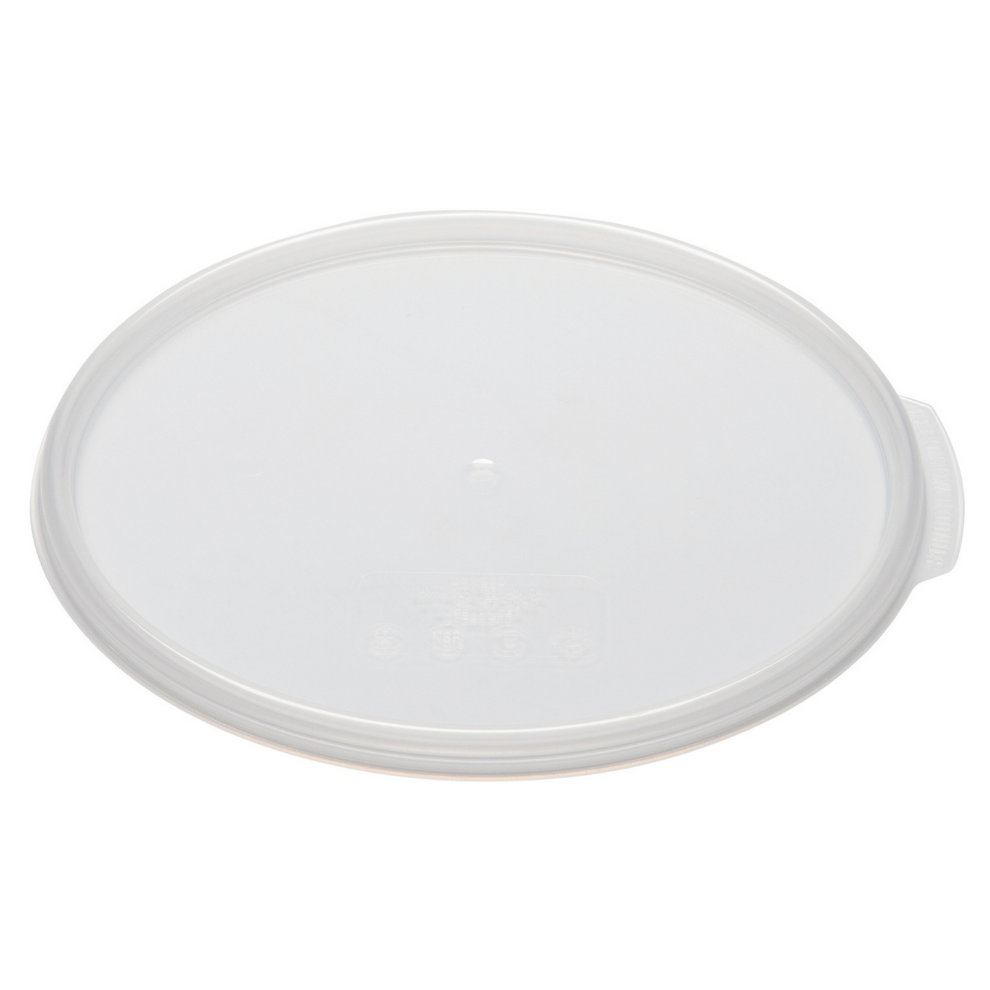 Cambro | Camwear Round Food Storage Container Seal Lid, 12-22 qt, Translucent