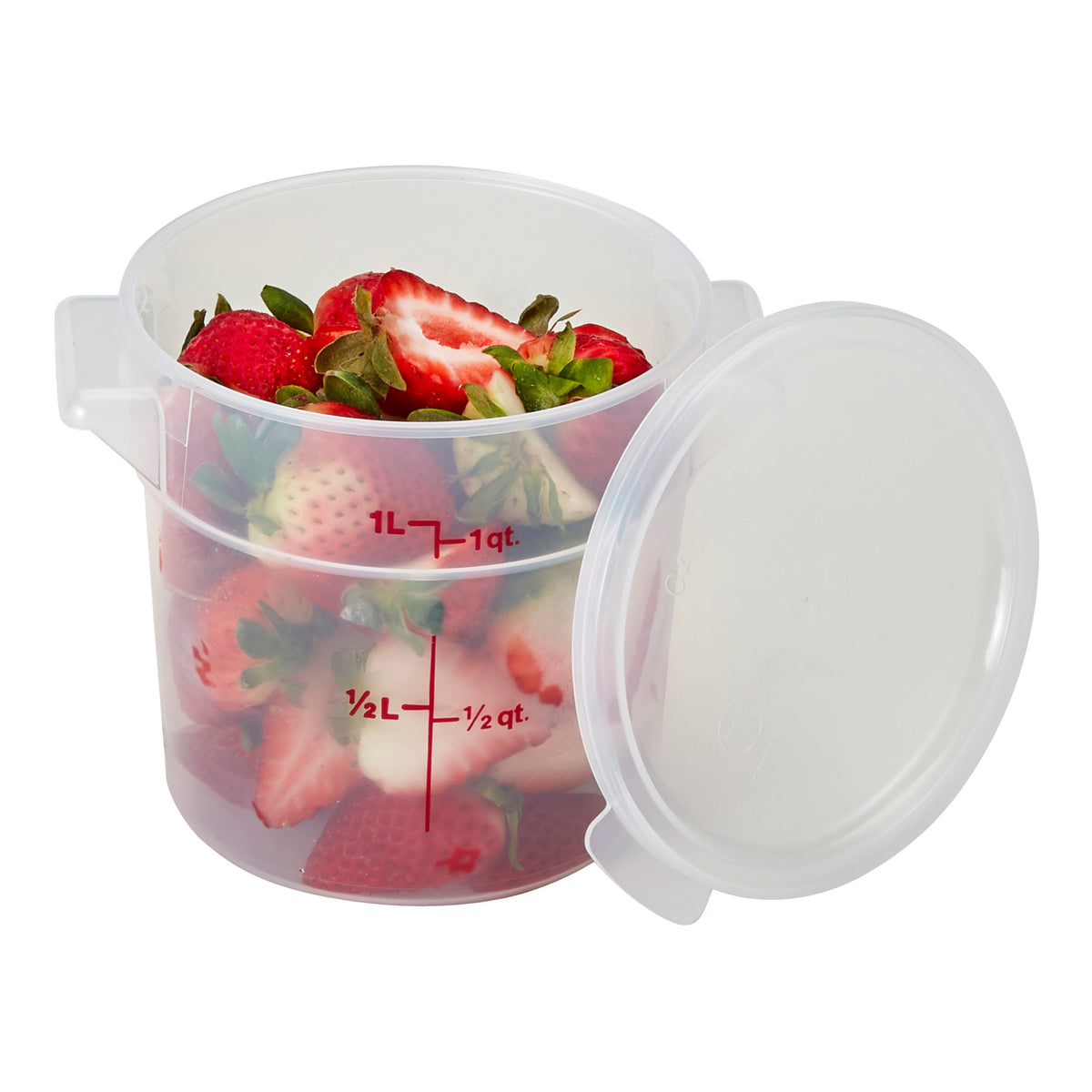 Rfs Container Cambro Translucent Round Food Storage Container, 1 qt - RFS1PP190 ...