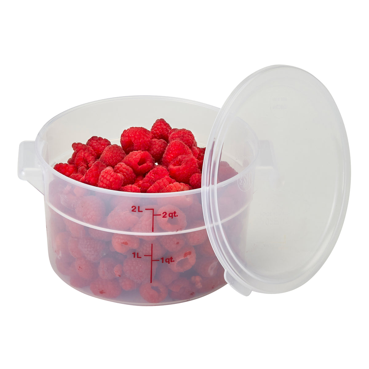 Rfs Container Cambro Translucent Round Food Storage Container, 2 qt - RFS2PP190 ...