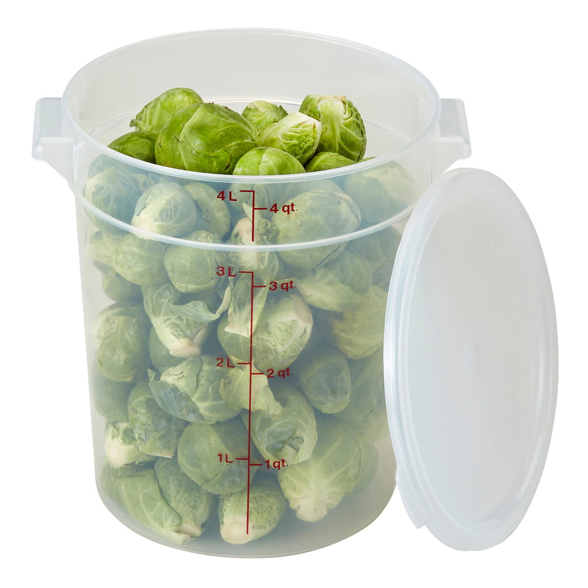 Rfs Container Cambro Translucent Round Food Storage Container, 4 qt - RFS4PP190 ...