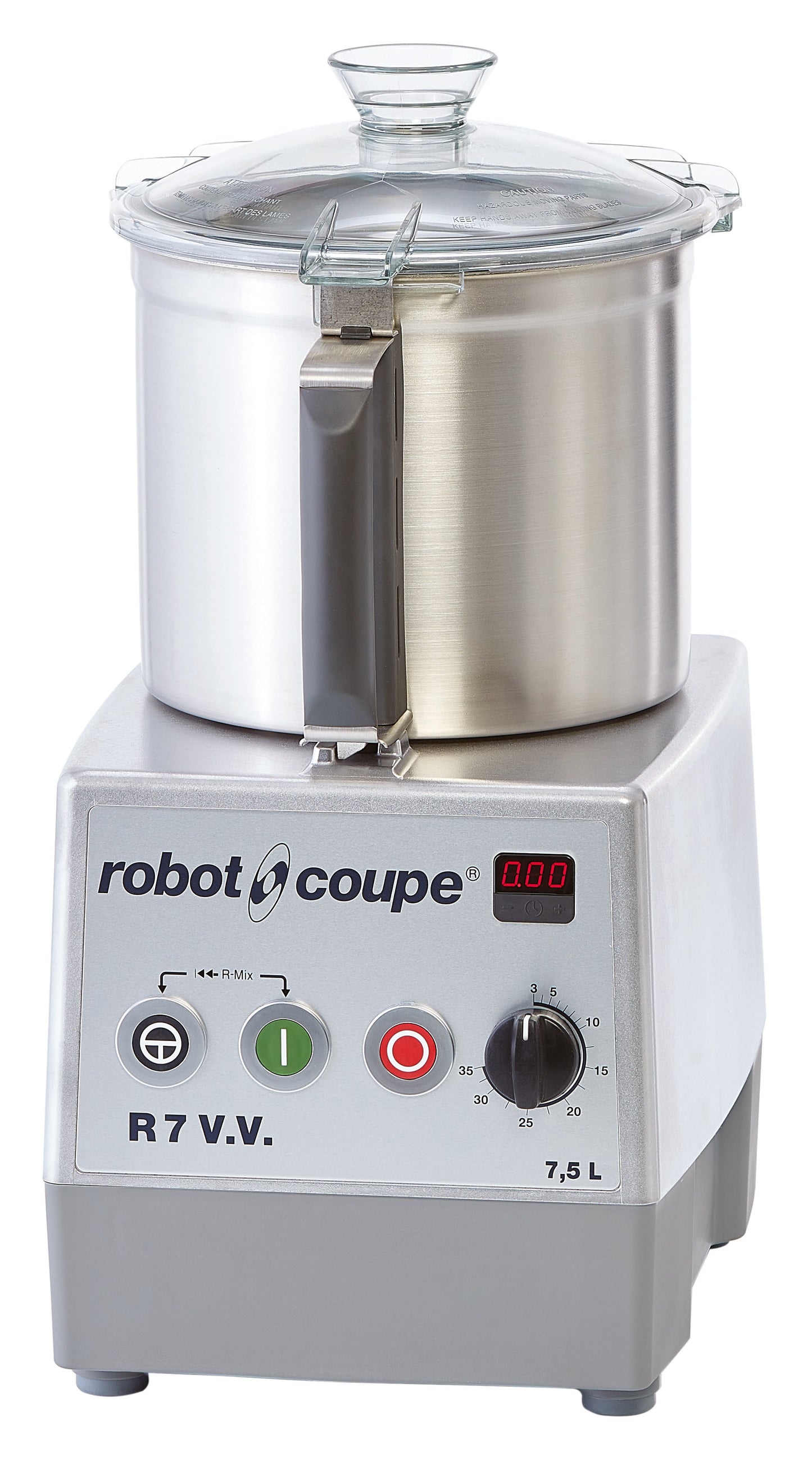 Robot Coupe R7VV Variable Speed Batch Bowl Food Processor, Stainless Steel 7.5 L Bowl, 2 HP, 120V - R7VV