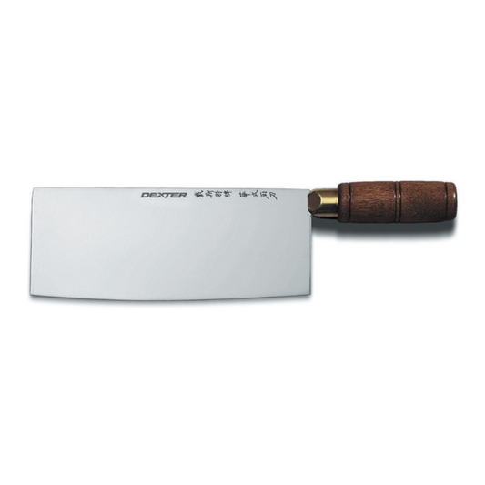 Dexter Russell Chinese Chef's Knife, 8", Wood Handle - S5198