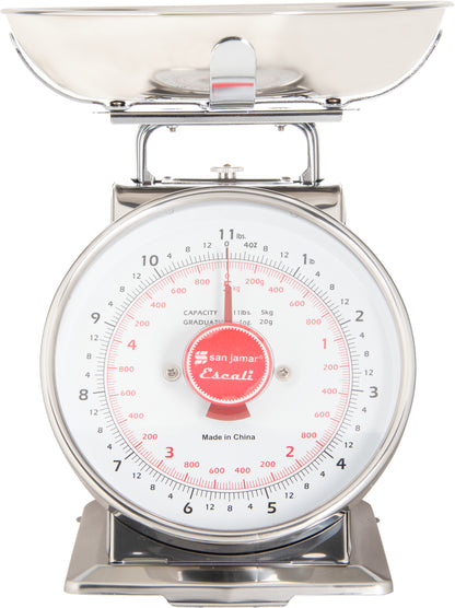 San Jamar | Escali Mechanical Dial Scale with Bowl, 11 lb