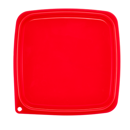 Cambro | CamSquare FreshPro Easy Seal Cover, 6-8 qt, Translucent Red