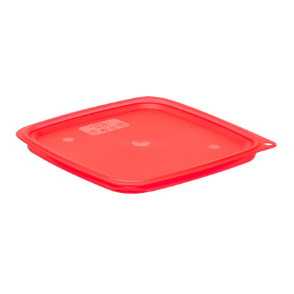 Cambro | CamSquare FreshPro Easy Seal Cover, 6-8 qt, Translucent Red