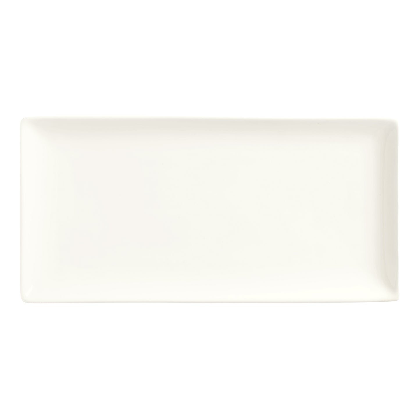 Libbey | World Tableware Slate Rectangle Coupe Plate, 16.25" x 5.5", White (12-pack)