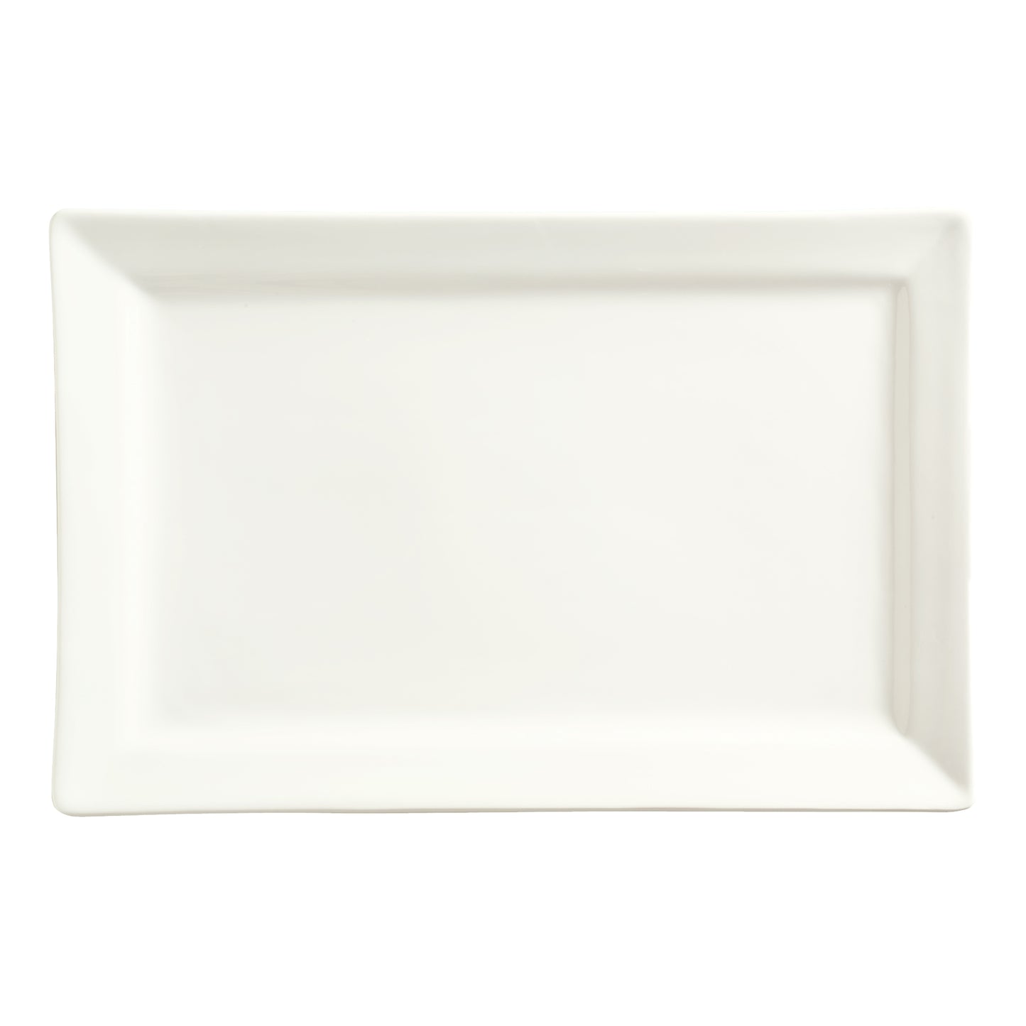 Libbey World Tableware Slate Rectangular Plate, 12" x 8", White (12pa