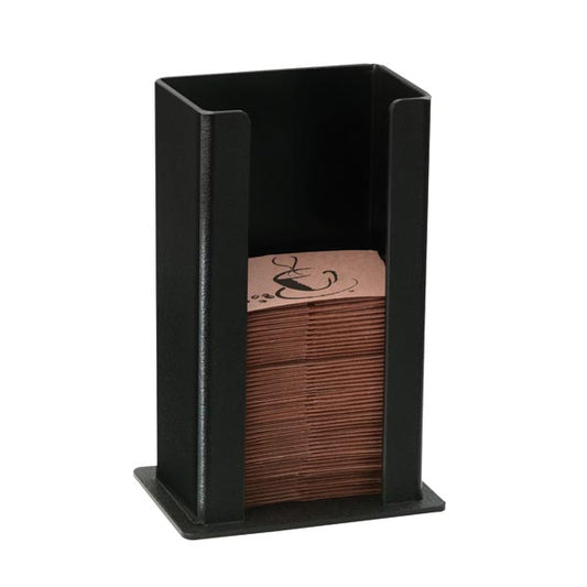 Dispense-Rite | Countertop Coffee Sleeve Organizer, Black Plastic