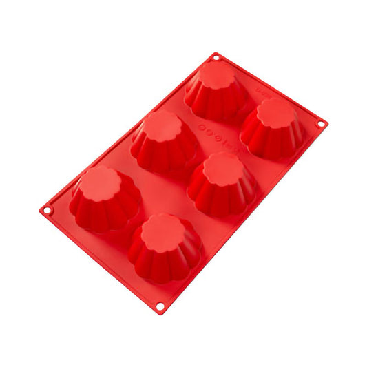 Fat Daddio's 6-Cavity Brioche Mold, 3.7 oz - FDSMF034