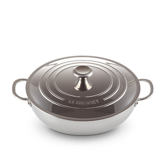 Le Creuset Stainless Steel Braiser, 4.8 L - view 1