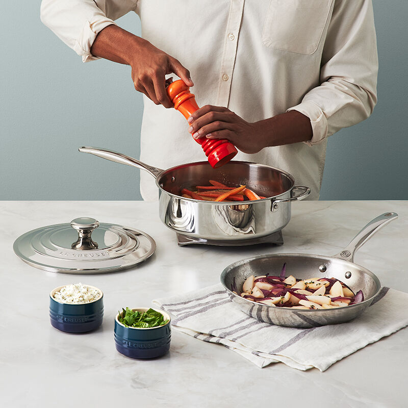 Le Creuset Stainless Steel Sauté Pan, 4.3 L - view 4