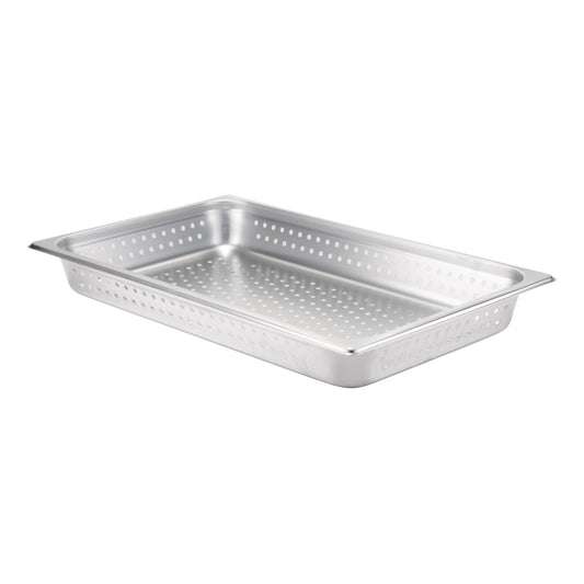 SignatureWares | Perforated Full Size Food Pan, 2 1/2" Deep, 24 Gauge Stainless Steel