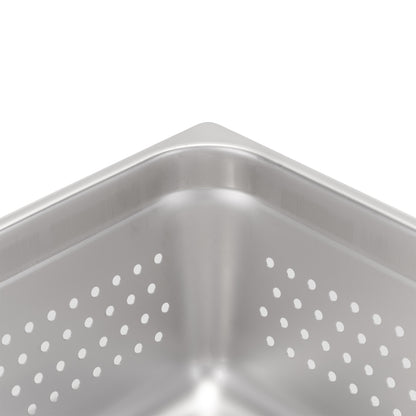 SignatureWares | Perforated Full Size Food Pan, 6" Deep, 24 Gauge Stainless Steel