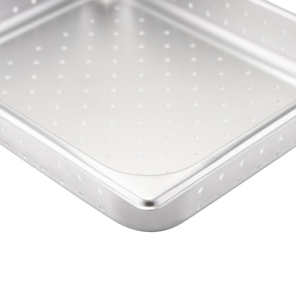 SignatureWares | Perforated Half Size Food Pan, 2 1/2" Deep, 24 Gauge Stainless Steel