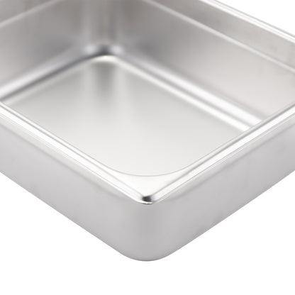 SignatureWares | Half Size Food Pan, 4" Deep, 24 Gauge Stainless Steel