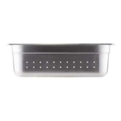 SignatureWares | Perforated Half Size Food Pan, 4" Deep, 24 Gauge Stainless Steel