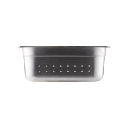 SignatureWares | Perforated Half Size Food Pan, 4" Deep, 24 Gauge Stainless Steel