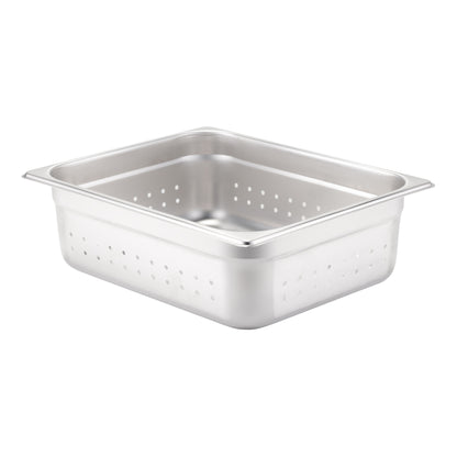 SignatureWares | Perforated Half Size Food Pan, 4" Deep, 24 Gauge Stainless Steel