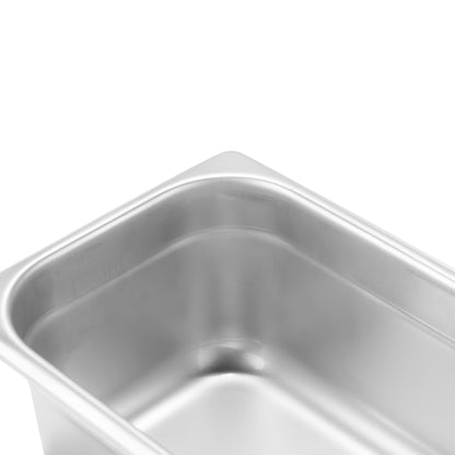 SignatureWares | 1/3 Size Food Pan, 4" Deep, 24 Gauge Stainless Steel