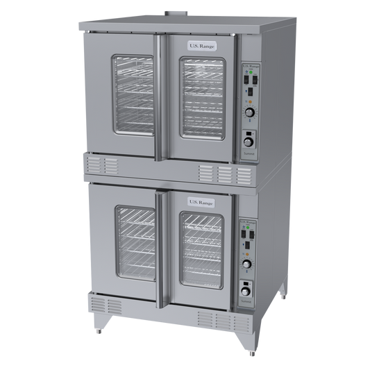 U.S. Range Summit Series Gas Convection Oven, double-deck, Natural Gas, Casters - SUMG-200(CST-NG)