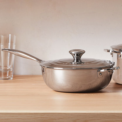 Le Creuset Stainless Steel Saucier, 1.9 L - view 2