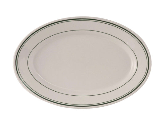 Plateau ovale Tuxton Green Bay, 13,5" x 9" (paquet de 12)