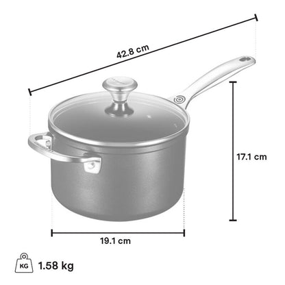 Le Creuset Toughened Nonstick Pro Saucepan, 2.8 L - view 2