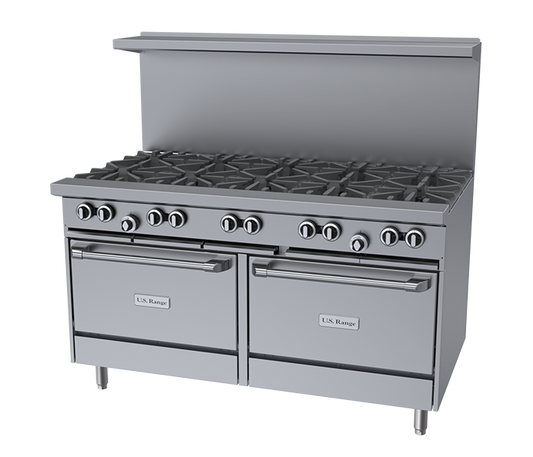 U.S. Range U-Series Gas Restaurant Range, 60", Propane - U60-10RR(LP)