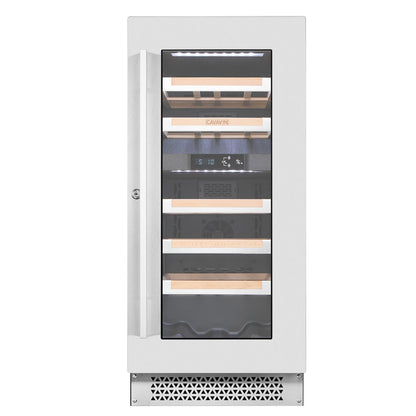 Cavavin Vinoa 24-Bottle Wine Cellar, Dual-Zone, Black Cabinet