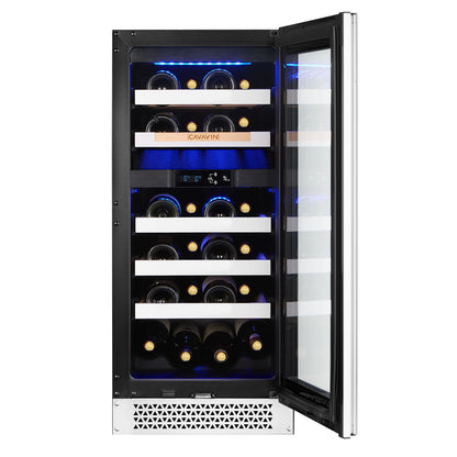 Cavavin Vinoa 24-Bottle Wine Cellar, White Glass Door - interior
