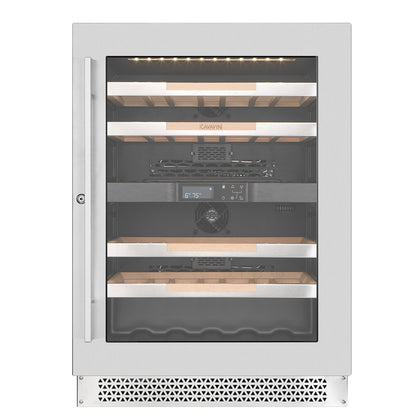 Cavavin Vinoa 41-Bottle Wine Cellar, Dual-Zone, Stainless Steel