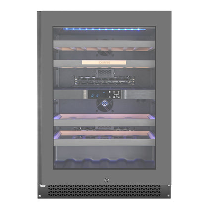 Cavavin Vinoa 41-Bottle Wine Cellar, Grey Glass Door