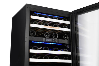 Cavavin Vinoa 41-Bottle Wine Cellar, White Glass Door - lifestyle