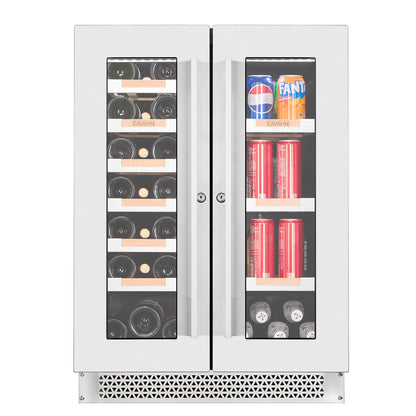 Cavavin Vinoa Bottle & Beverage Cooler, Dual-Zone - front view