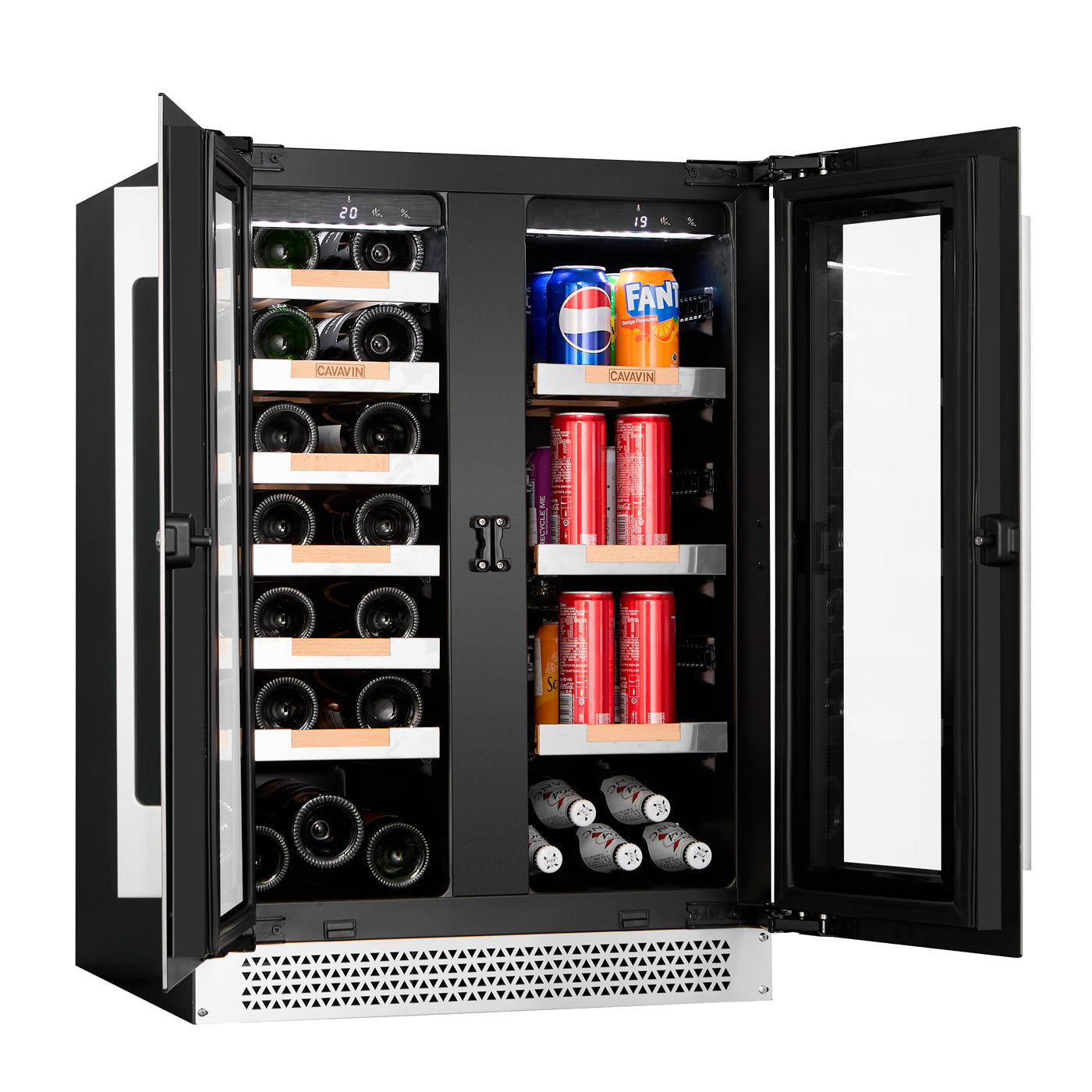 Cavavin Vinoa Bottle & Beverage Cooler - control panel