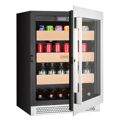 Cavavin Vinoa 148-Can Beverage Center - side view
