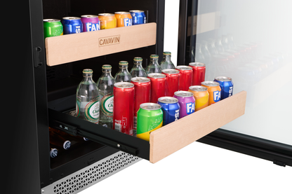 Cavavin Vinoa 148-Can Beverage Center - open