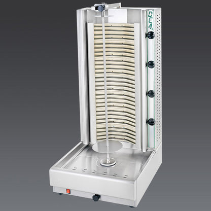 Visvardis DE4A Electric Gyro & Shawarma Vertical Broiler, 8-Burner, 208V