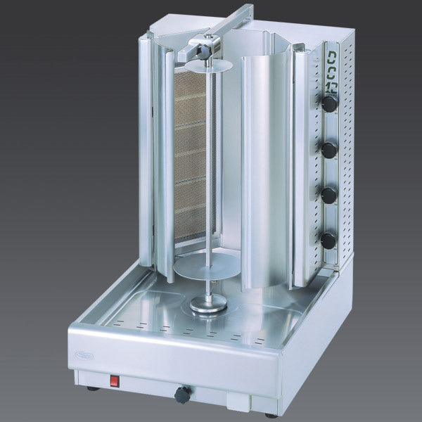 Visvardis DG12VN Gas Gyro & Shawarma Vertical Broiler, 12-Burner